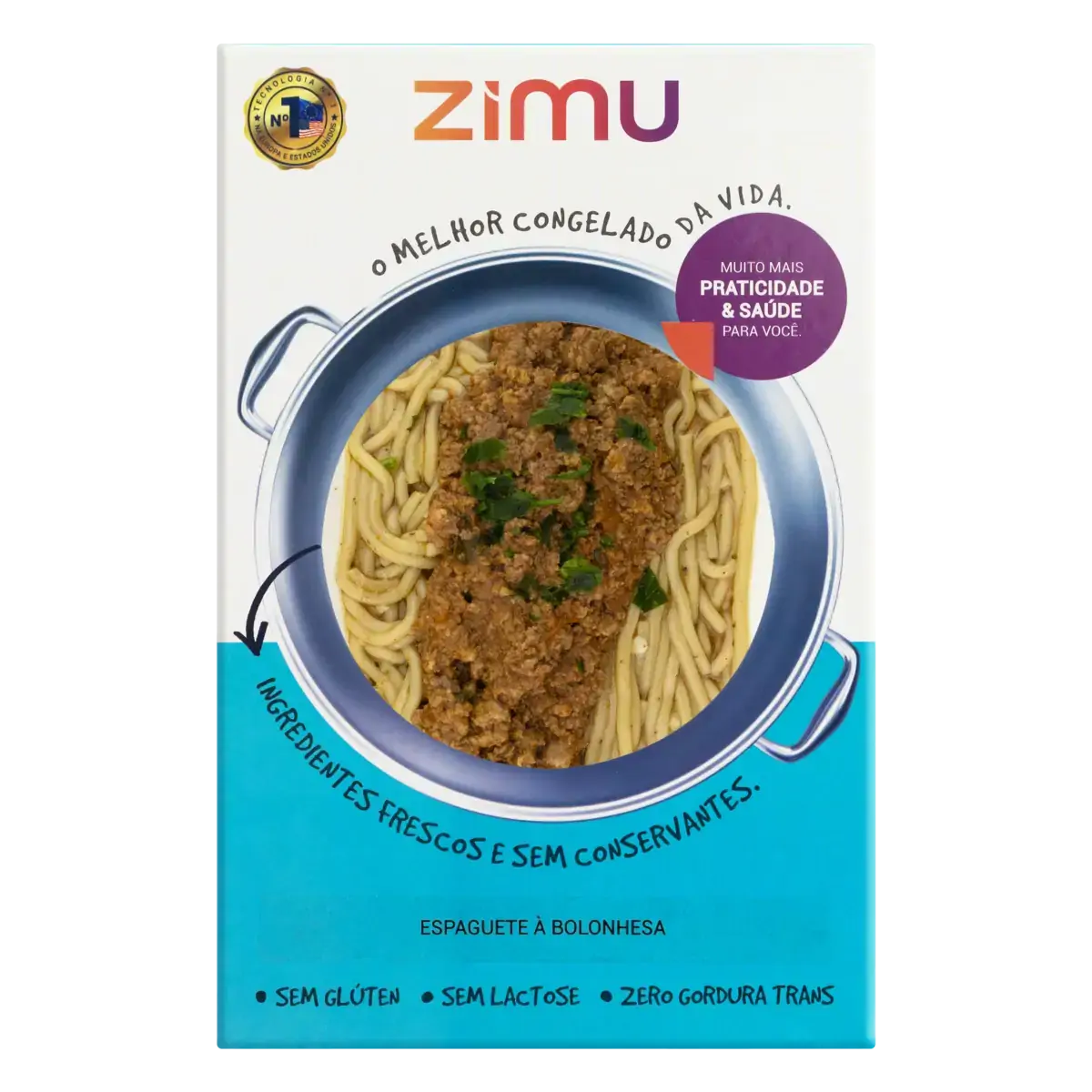 Espaguete à Bolonhesa Zimu Caixa 350g