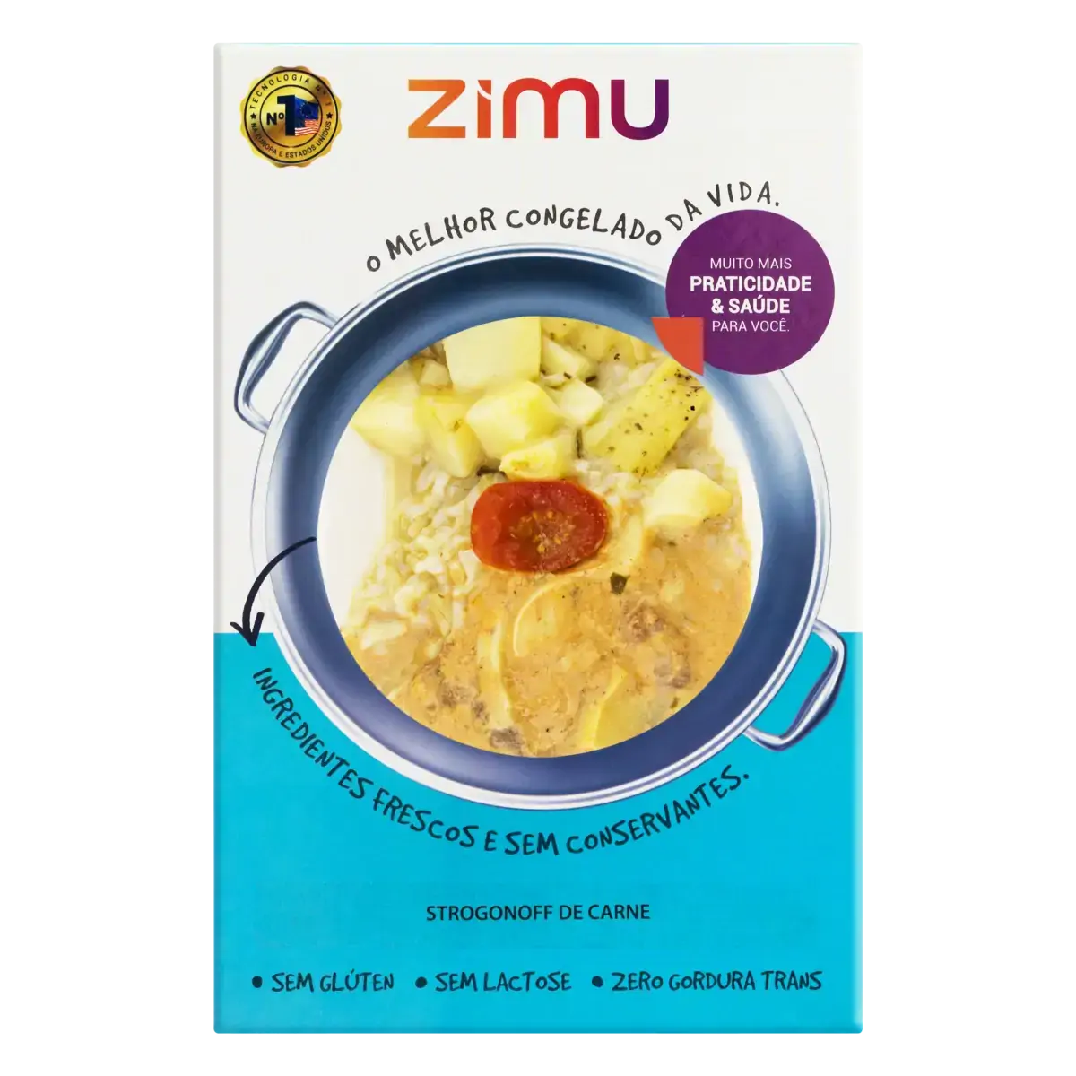 Strogonoff De Carne Bovina Zero Lactose Zimu Caixa 350g