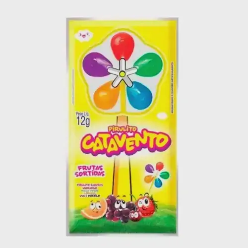 Brink Pirulito Catavento Sabores Estrela 12g