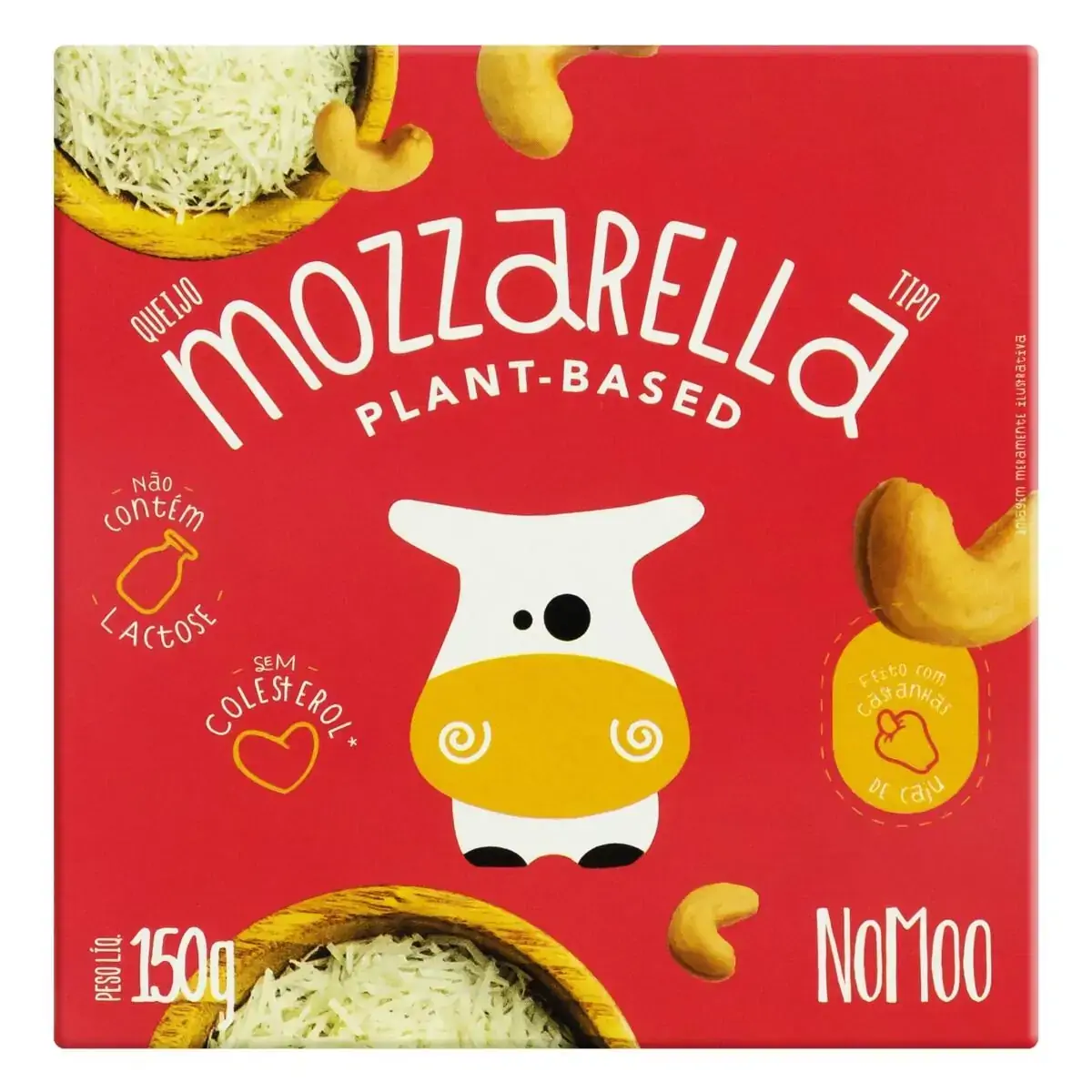 Queijo Tipo Mozzarella Vegano Nomoo 150g