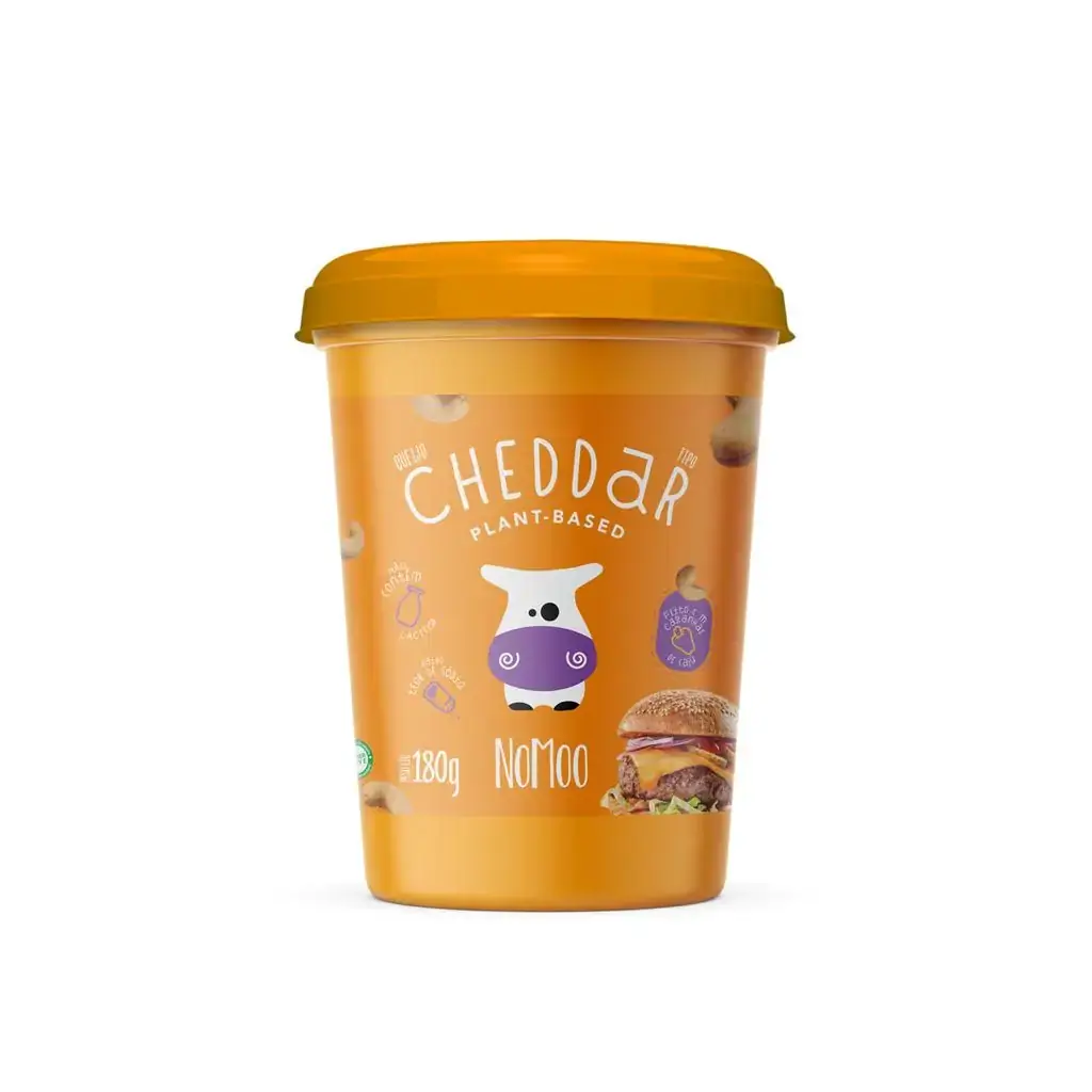 Queijo Cheddar Vegano Nomoo Copo 180g