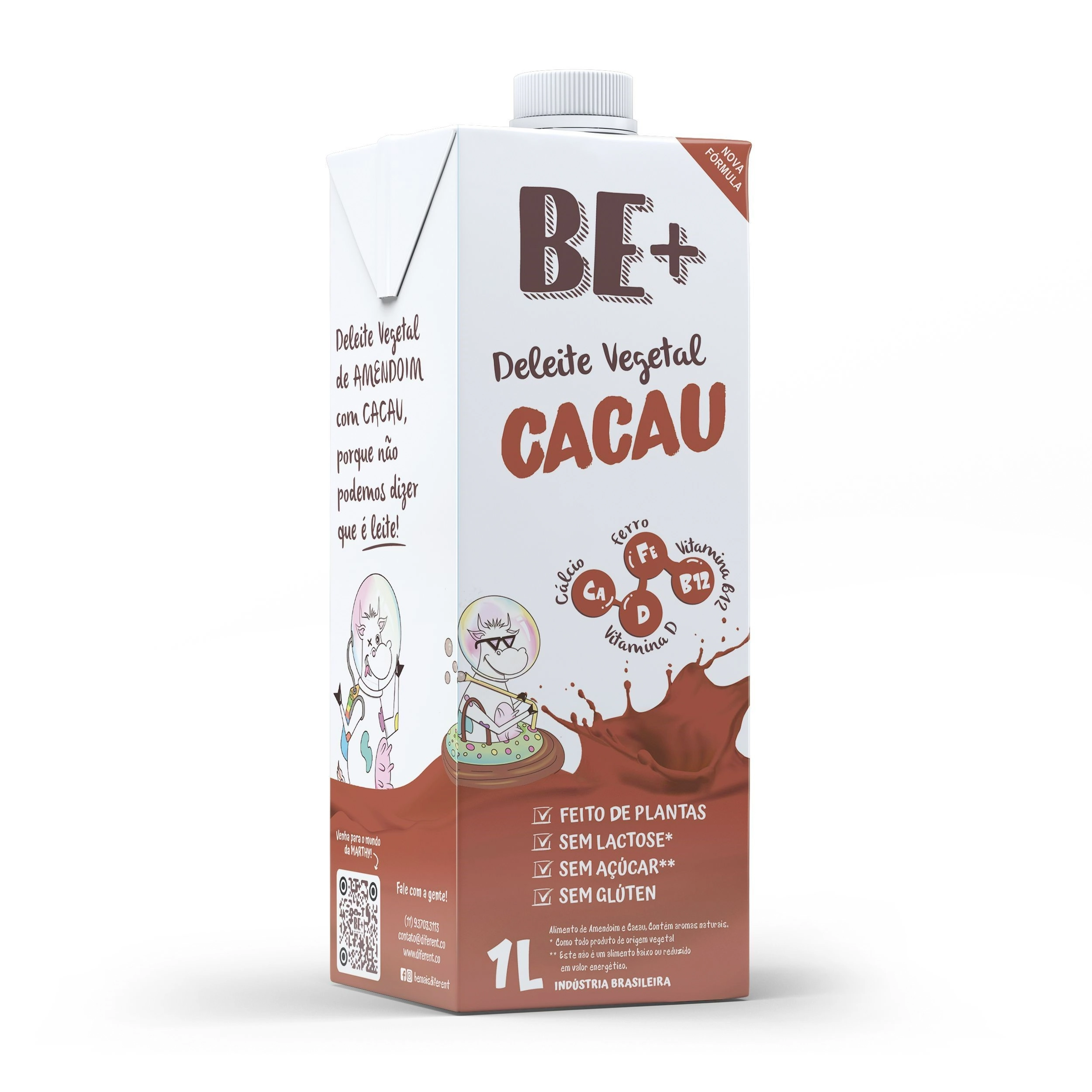 Be Diferent Amendoim/cacau 1l