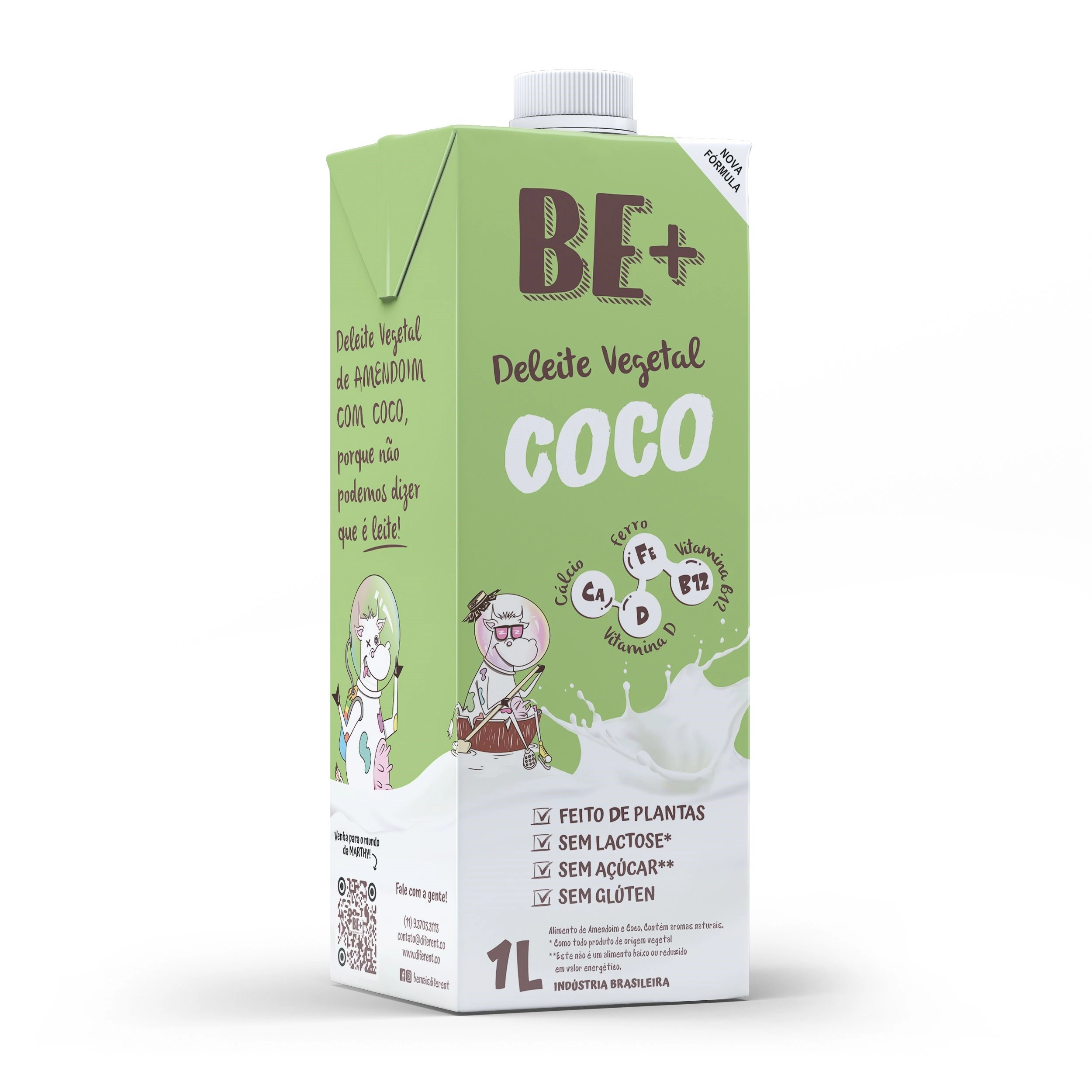 Be Diferent Amendoim/coco 1l