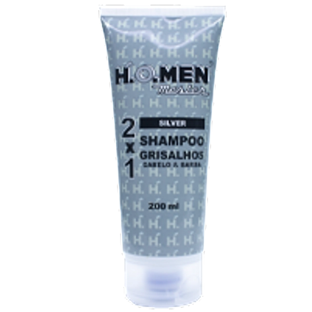 Shampoo Grisalhos Cabelo Barba H.o.men Master 2x1 200ml