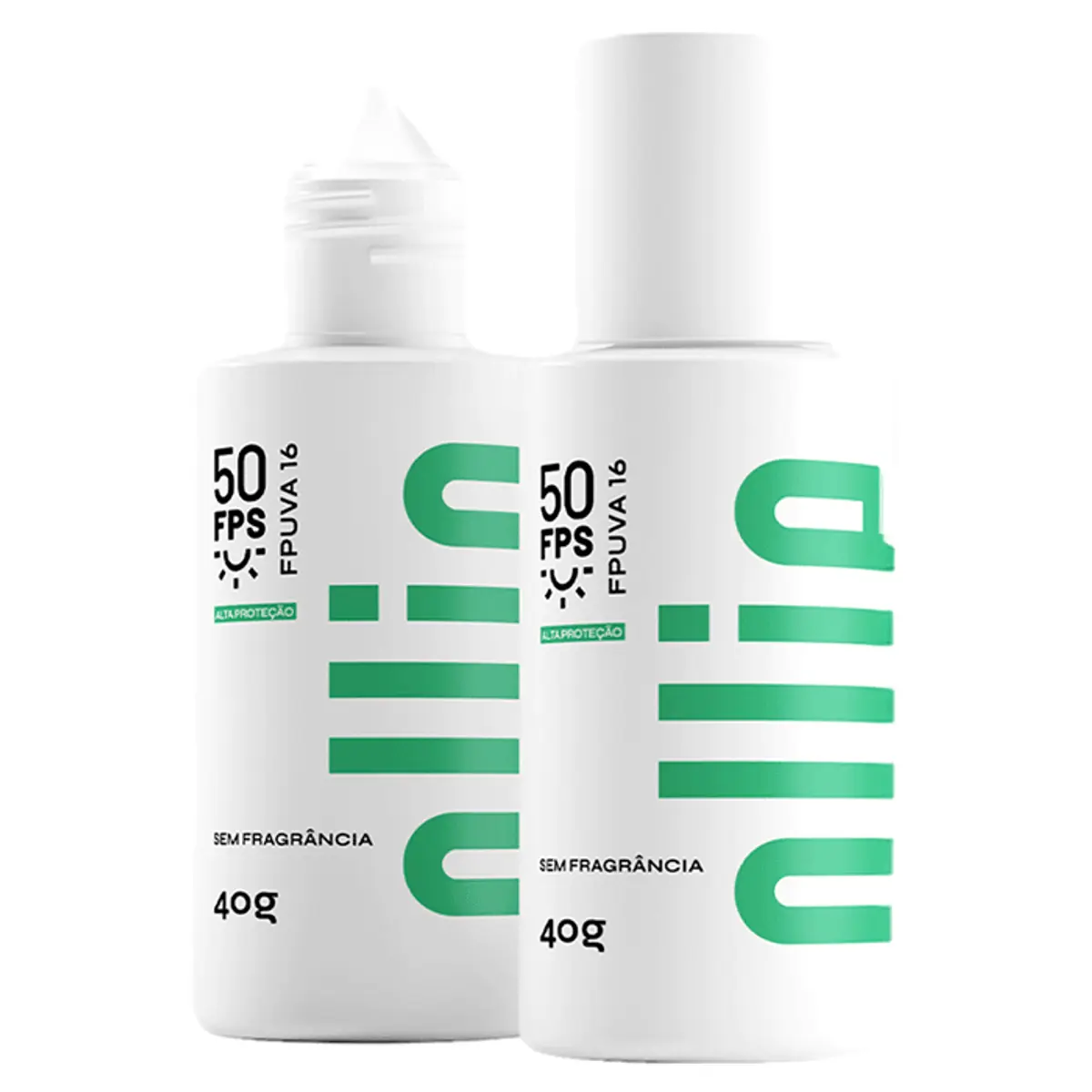Protetor Solar Facial Fluido Mineral Fps 50 Fp Uva 16 Ollie Caixa 40g
