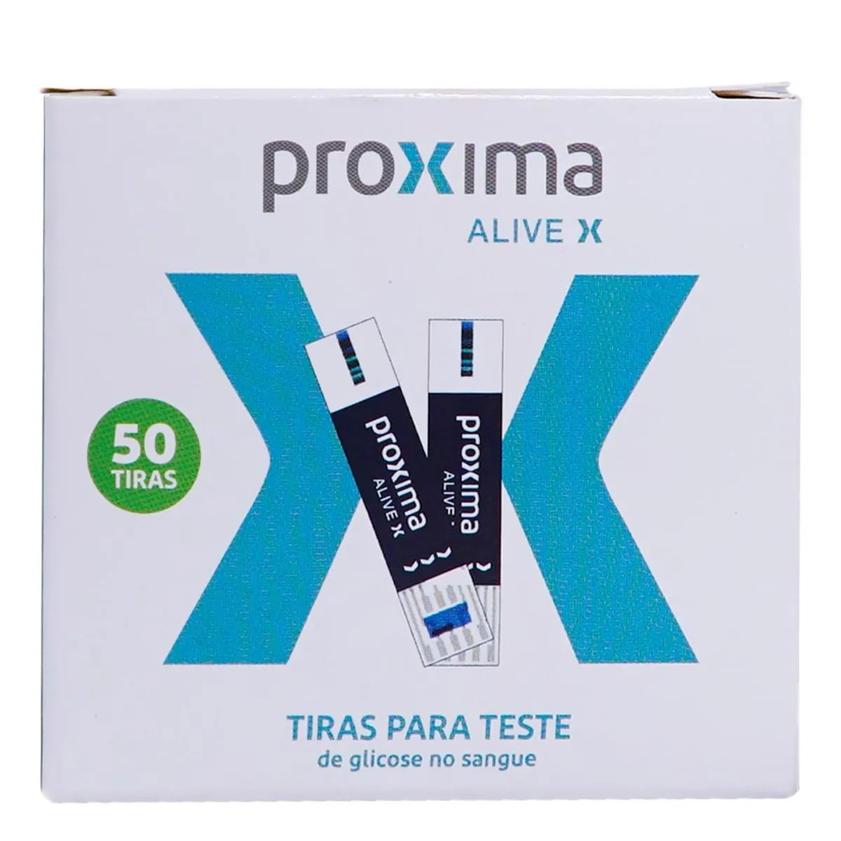 Tira Para Teste De Glicemia Proxima Alive X Caixa 50 Unidades