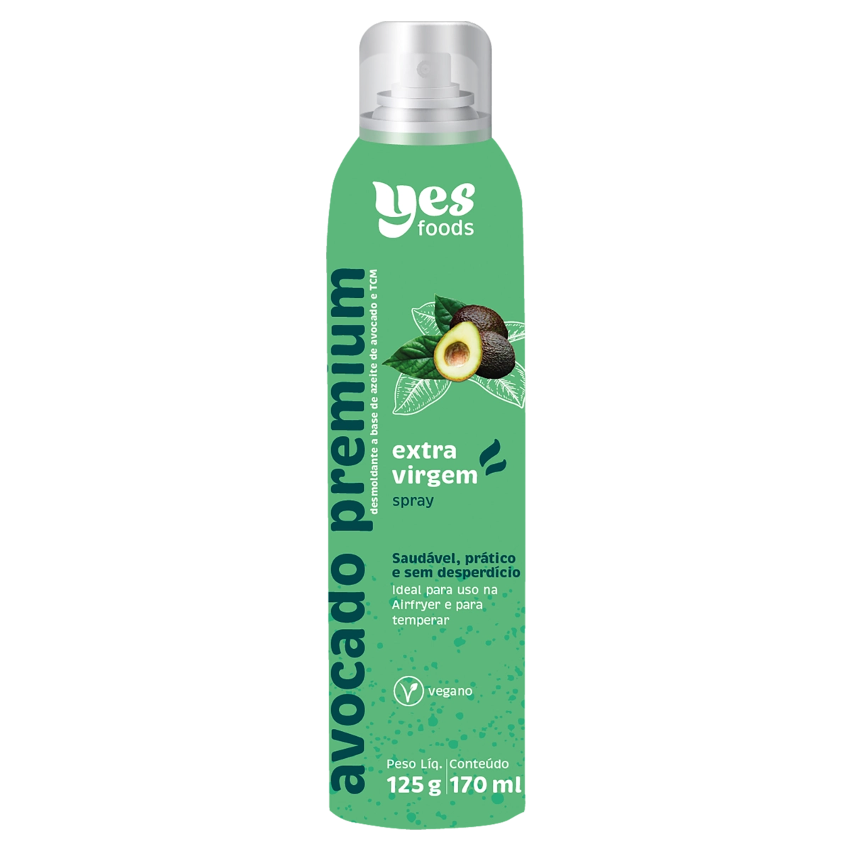 Desmoldante Aerossol De Avocado Yes Foods Premium Frasco 170ml Spray