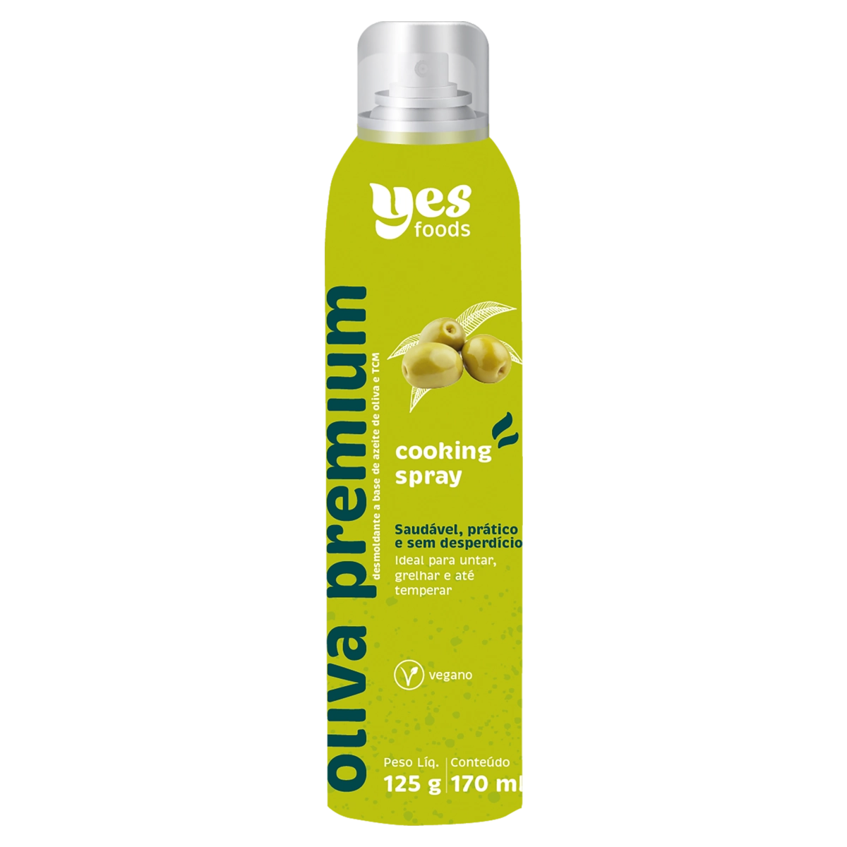 Desmoldante Aerossol De Oliva Yes Foods Premium Frasco 170ml Spray