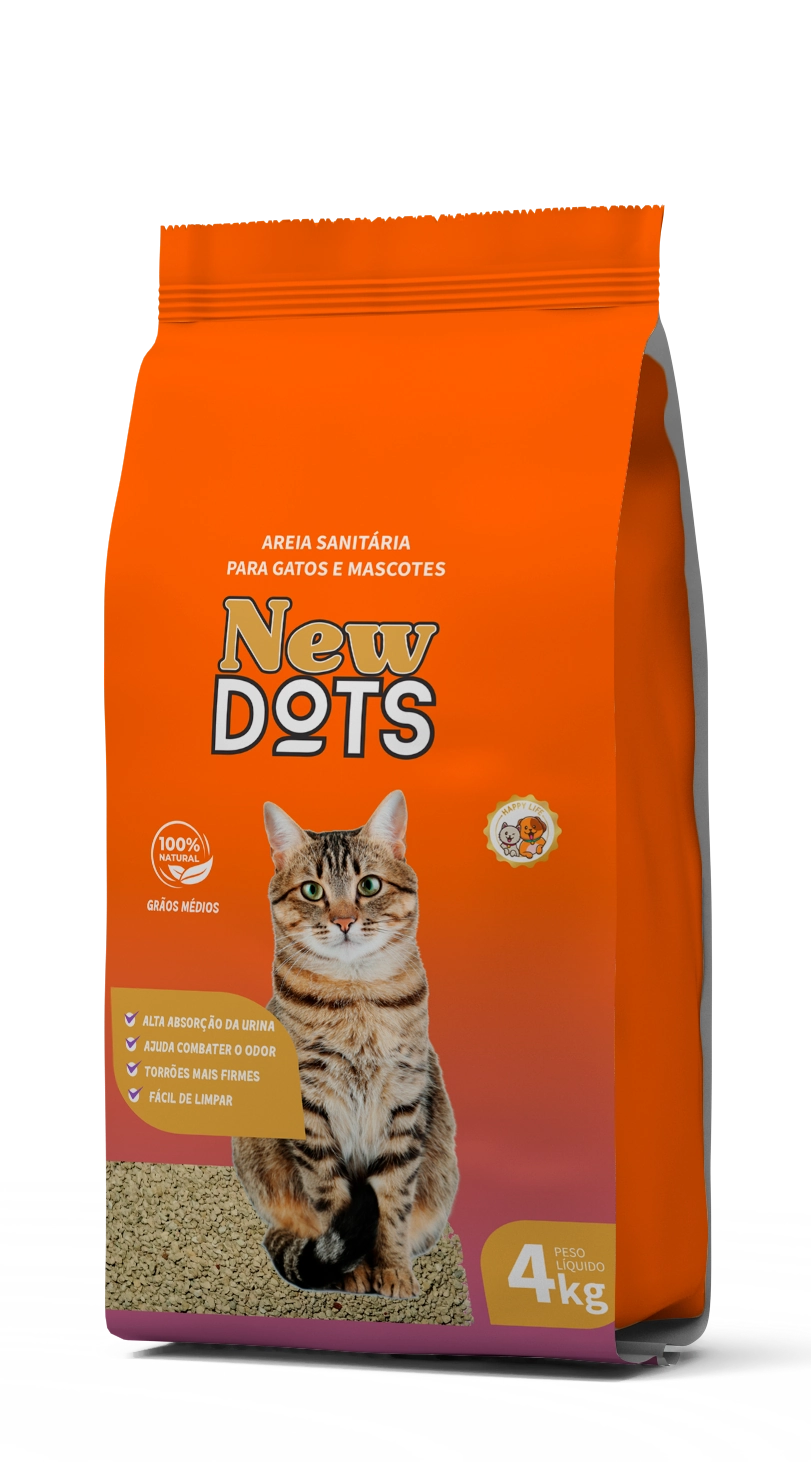 Areia Higienica Gatos New Dots 4kg 3725 Campos Gerais