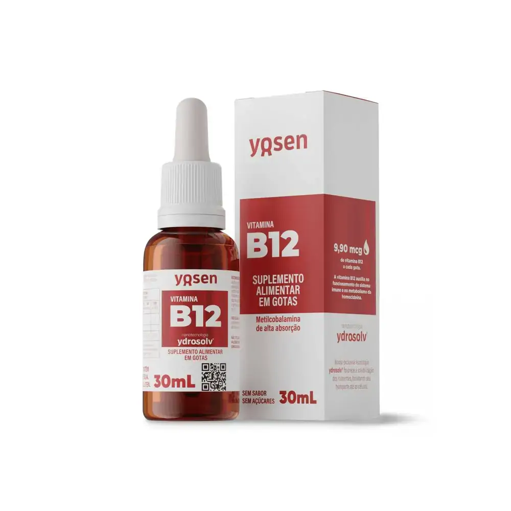 Ydrosolv Vitamina B12 em gotas BS Pharma - 30 mL