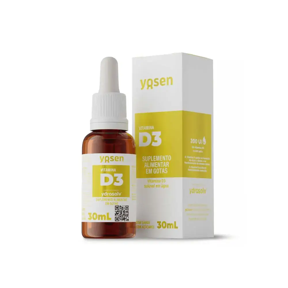 Ydrosolv Vitamina D3 200 UI em gotas BS Pharma - 30 mL