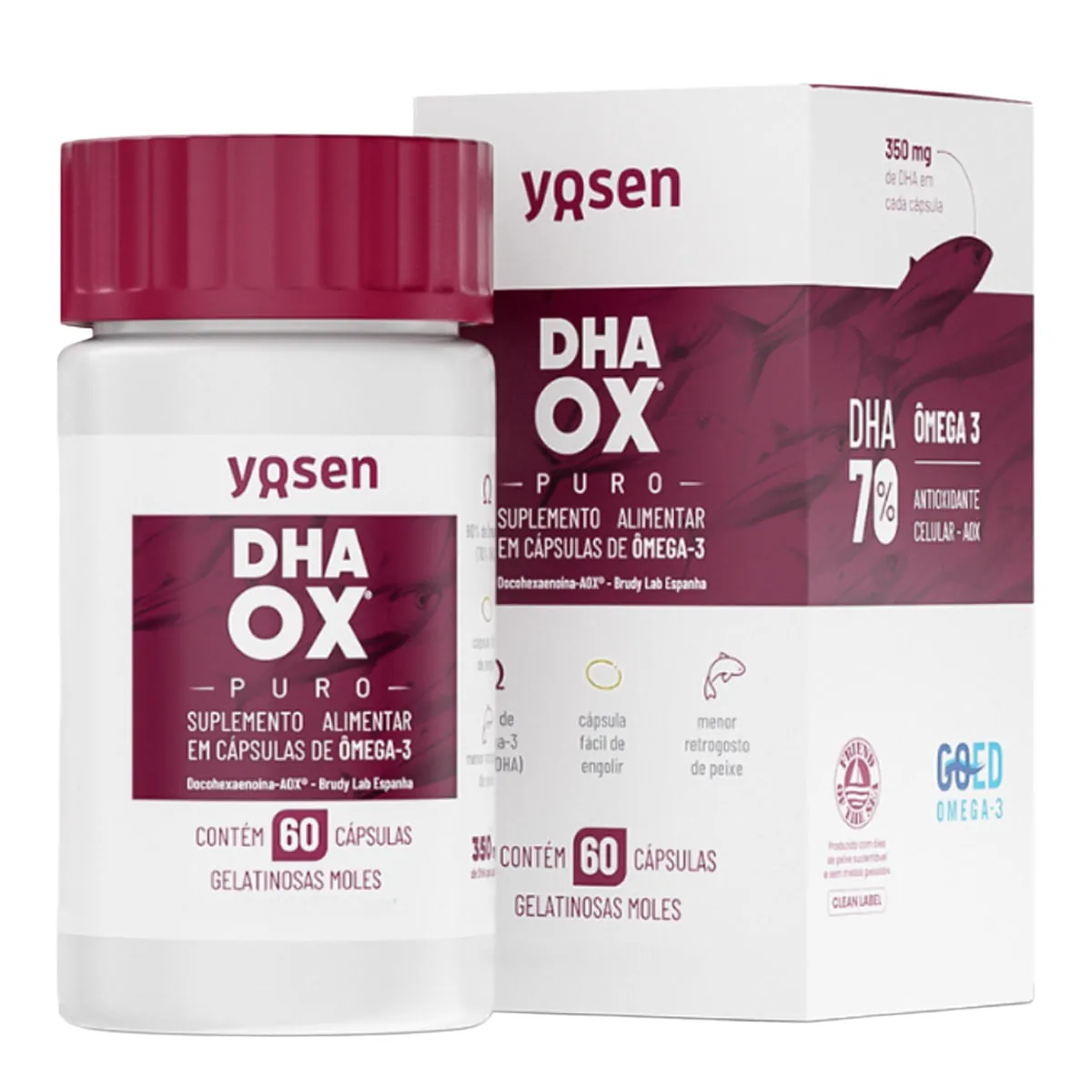 DHA OX Puro Yosen 60 Cápsulas Gelatinosas