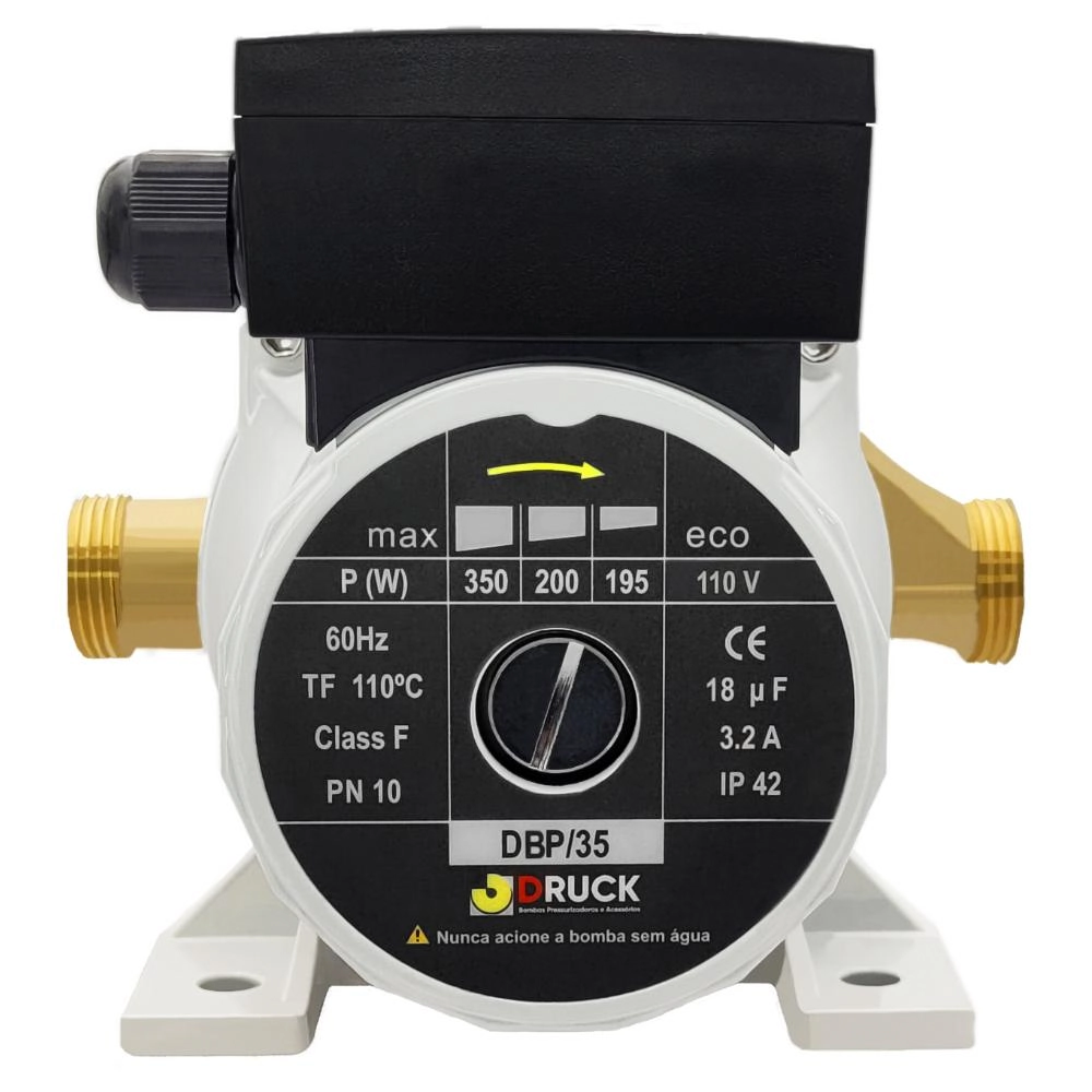 Bomba Pressurizadora De Água - Bronze 350w 1/2 Cv 110v - Druck - Dbp35-110