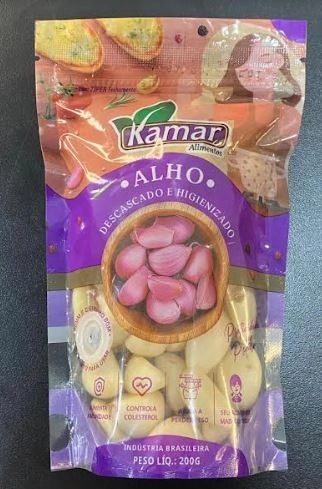 Alho Kamar Descascado 200g