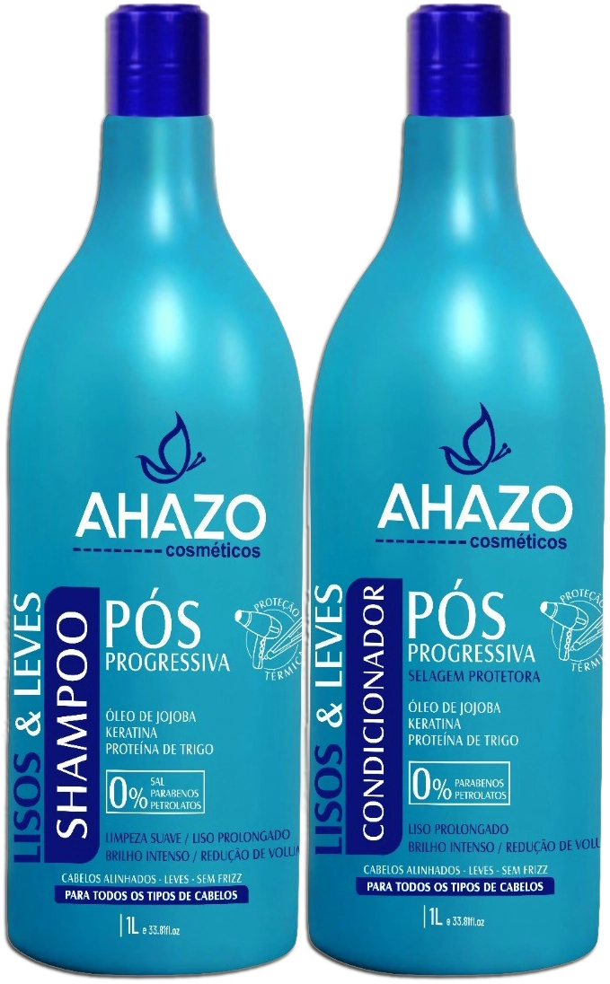 Kit Ahazo Sh Cond 1l Lisos/leves