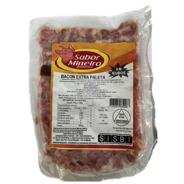 Bacon Cubos Sabor Mineiro Pct 1kg