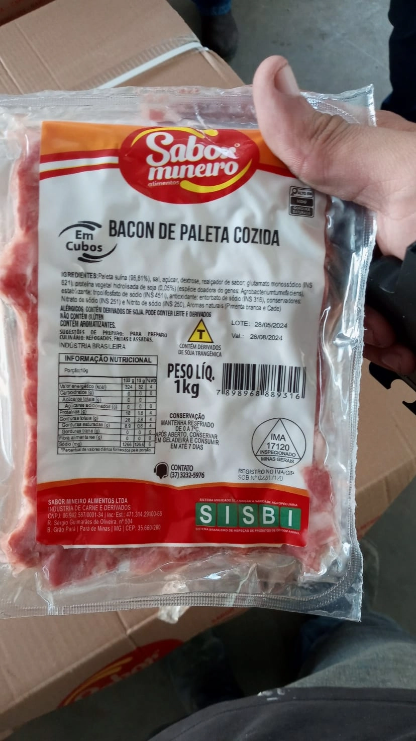Bacon Cubo Sabor Mineiro Pct 1kg