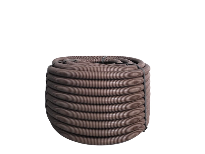 Eletroduto Corrugado Marrom 1" X 25m PVC Antichamas Tubos Bravo