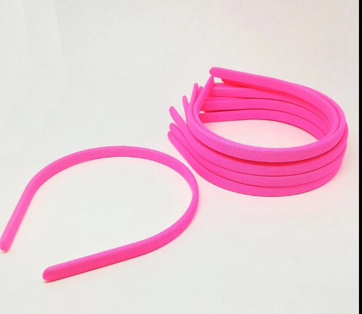 Tiara Forrada 10mm 6un Ref.035 24 Rosa Neon