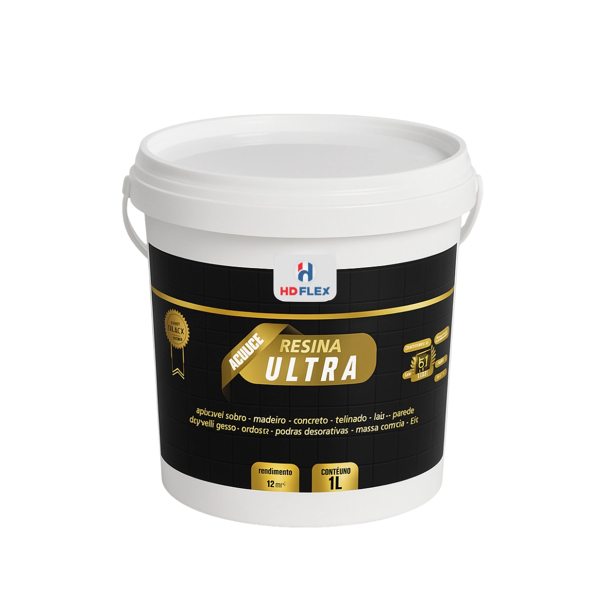 Ultra Resina Multiuso Base D água Incolor Fosca 6em1 1 Litro