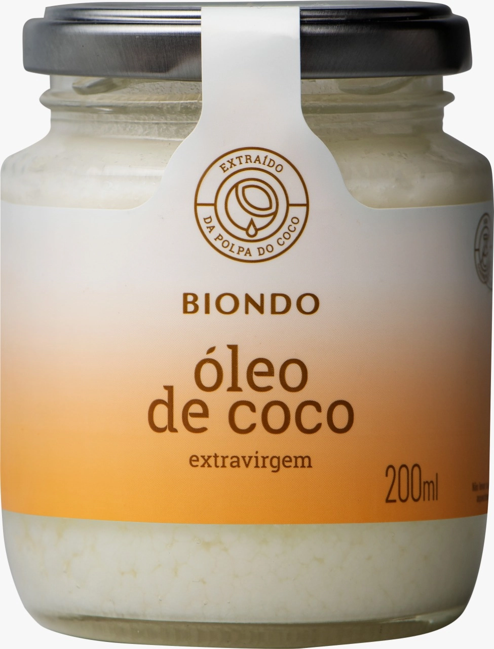 Oleo De Coco Biondo 200ml Extra Virgem Vidro
