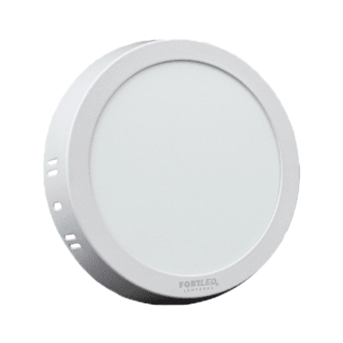 Painel Led 18w Redondo Branco Frio Sobrepor Fortled