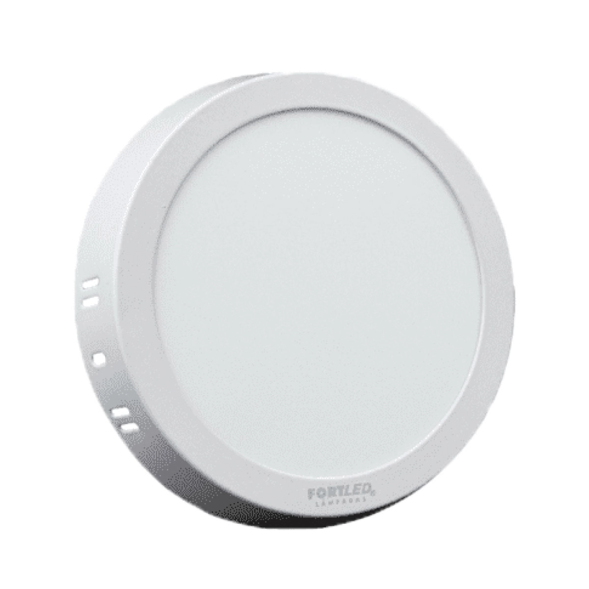 Painel Led 30w Redondo Branco Frio Sobrepor Fortled