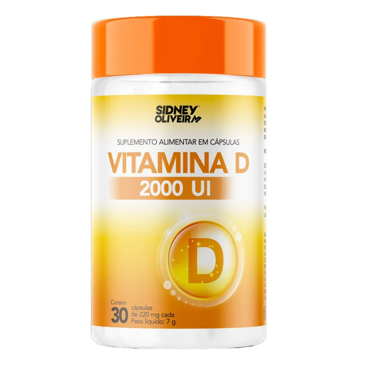 Vitamina D3 2000ui 30 Cápsulas Sidney Oliveira Jequiti 30 Capsulas