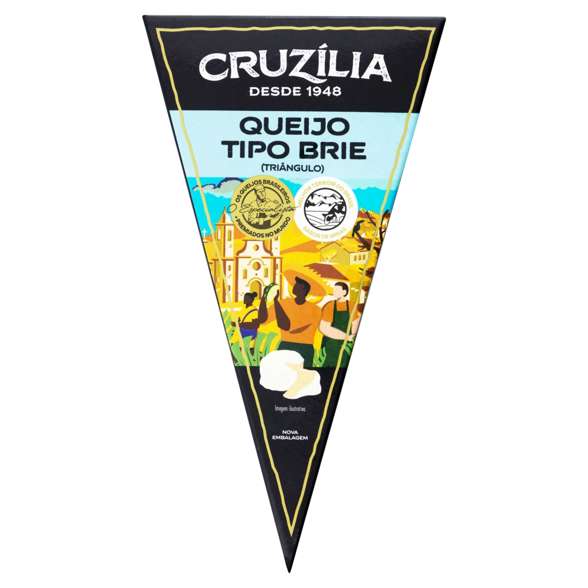Queijo Brie Triângulo Cruzília 115g