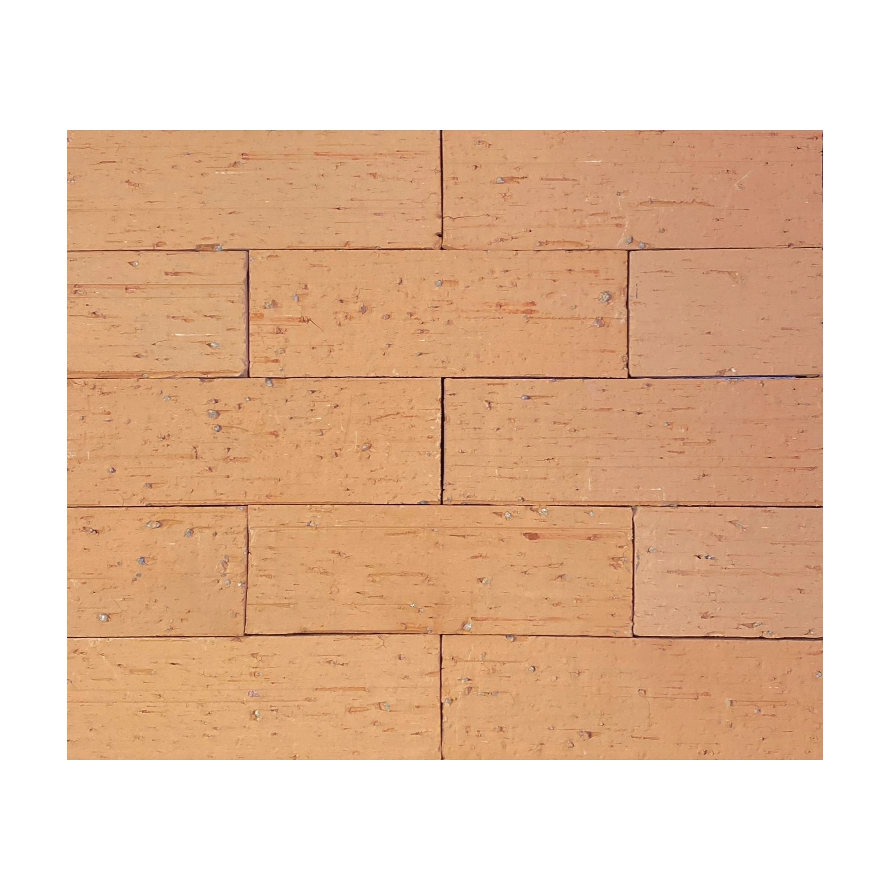 Plaqueta de Revestimento Com Textura 7x1,8x21cm Olaria Rosso