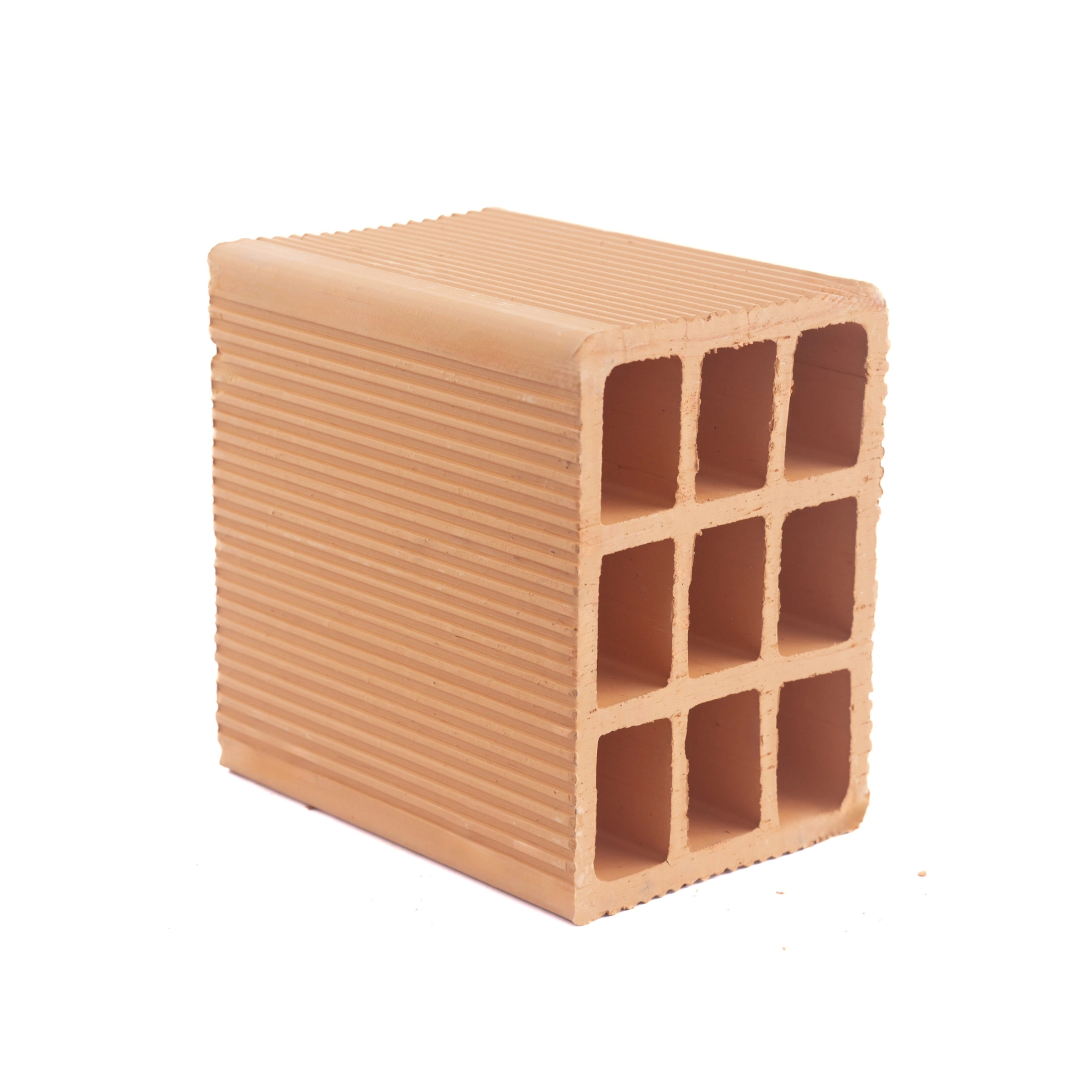 Bloco Cerâmico Vedação 14x19x19cm 9 furos Olaria Rosso