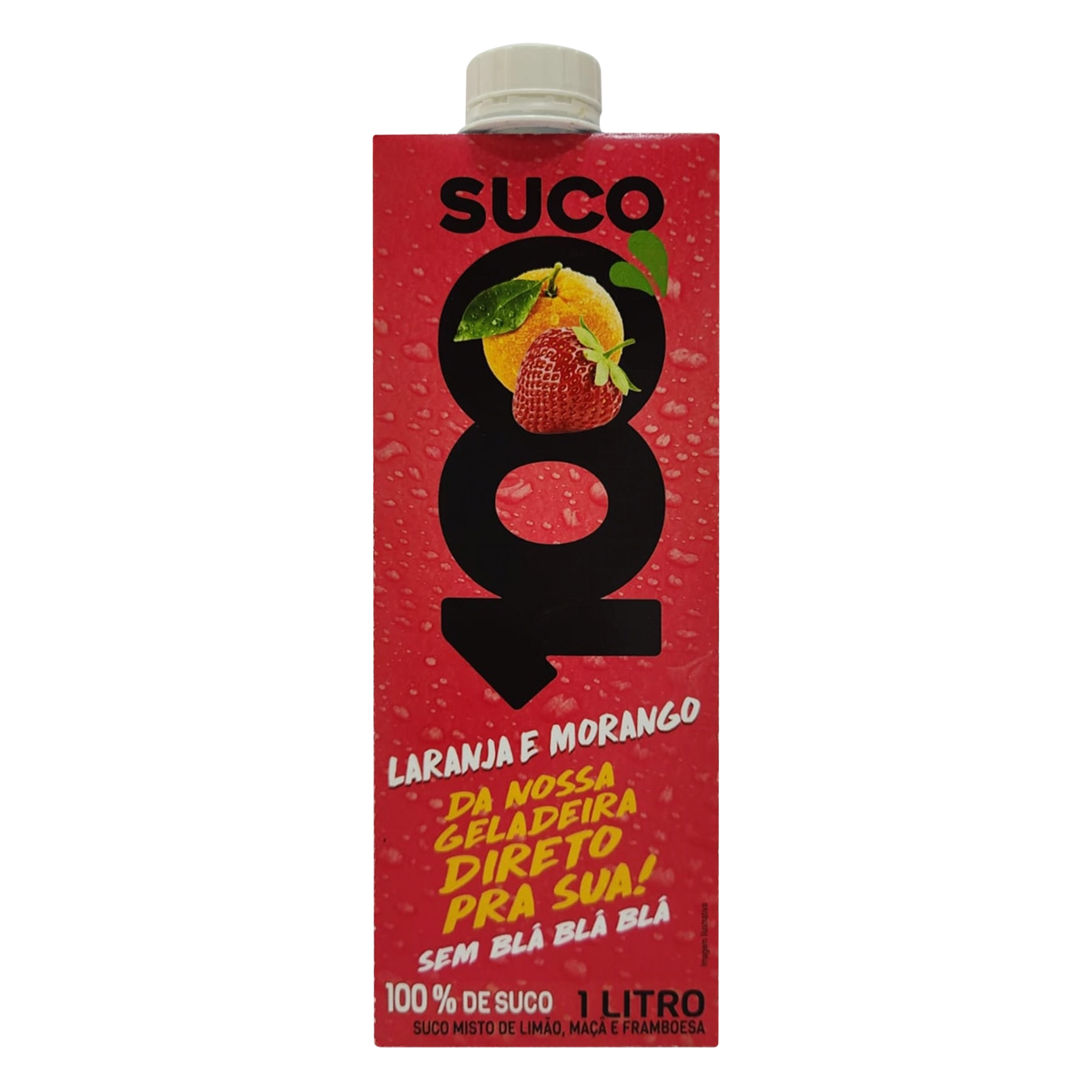 Suco Laranja E Morango Suco100 Caixa 1l