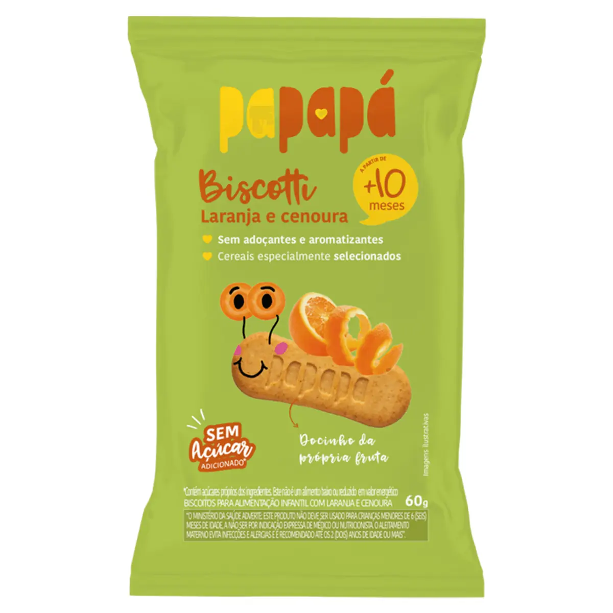 Bisc Papapa 60g Laranja/cenoura