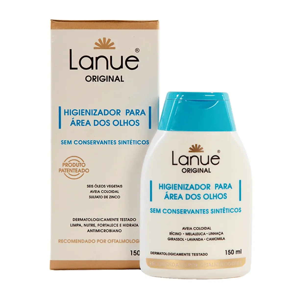 Higienizador Área dos Olhos Lanue Original Cílios e Pálpebras 150ml