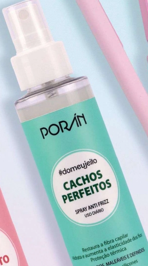 Cachos Perfeitos Spray Anti Frizz Poran