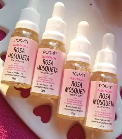 óleo De Rosa Mosqueta Selvagem Facial Porán 20ml