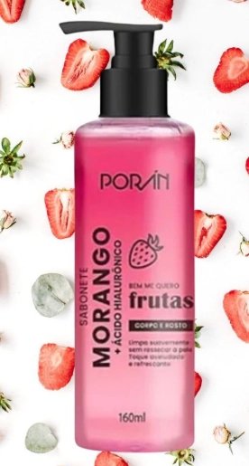 Sab Poran 160ml Corpo E Rosto Morango