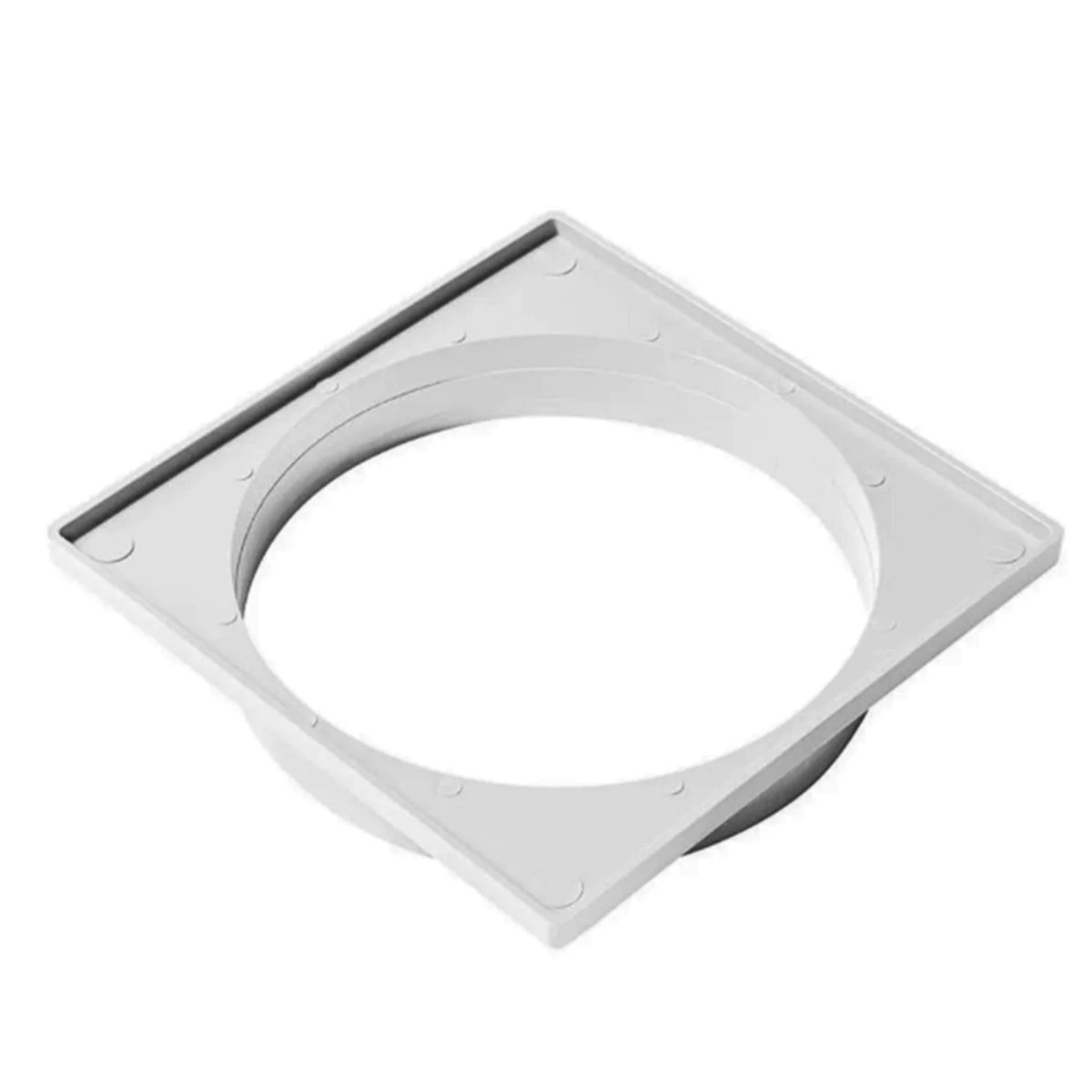 Porta Grelha Quadrado 10x10cm Cinza Platina Psai