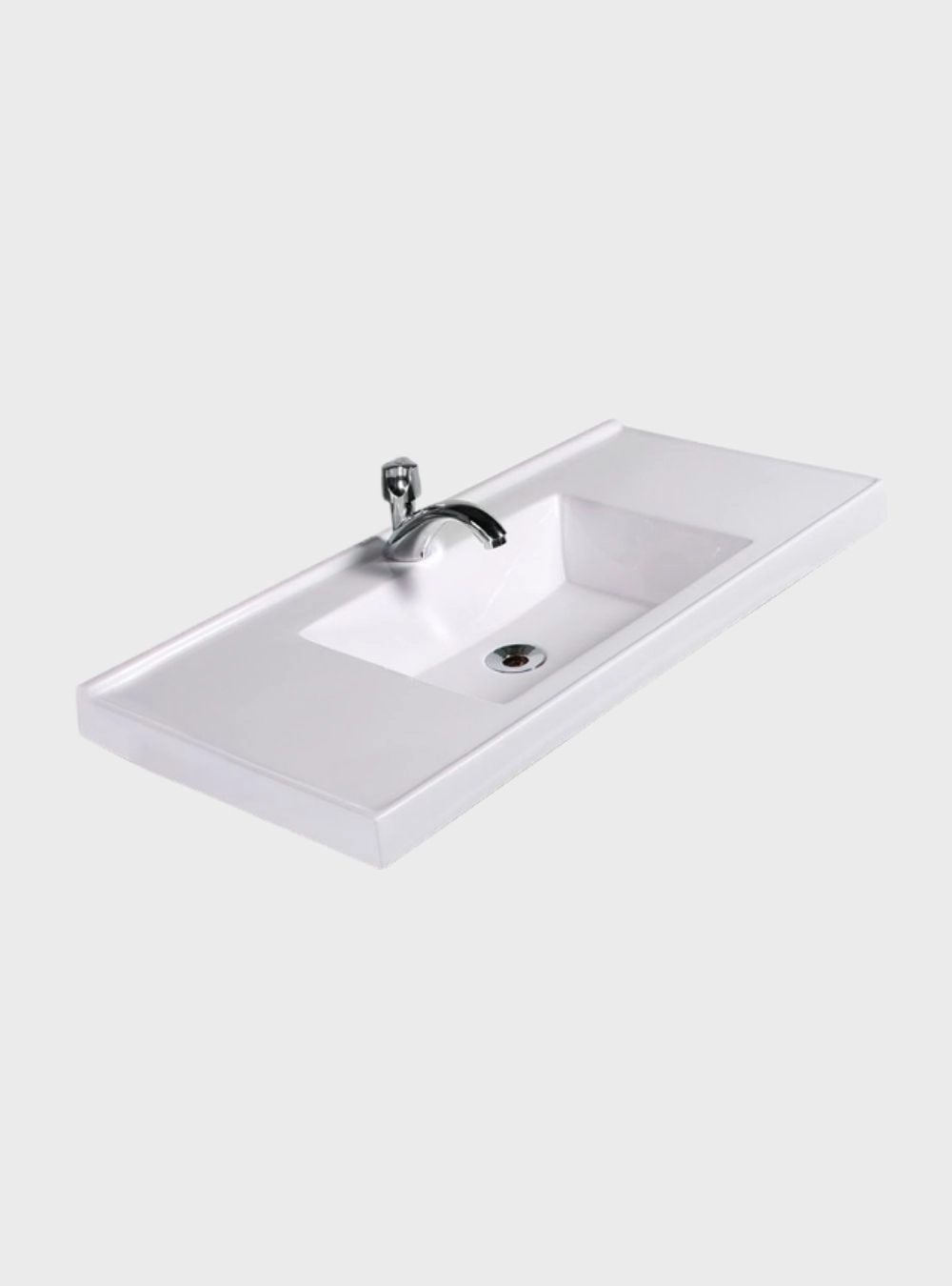 Pia De Banheiro Embutir 80cm Branco Milano - On Móveis