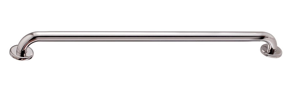 Barra De Apoio Reta Banheiro Parede Acessibilidade Segurança 40cm Em Aço Inox Polido Brilhante Stainless