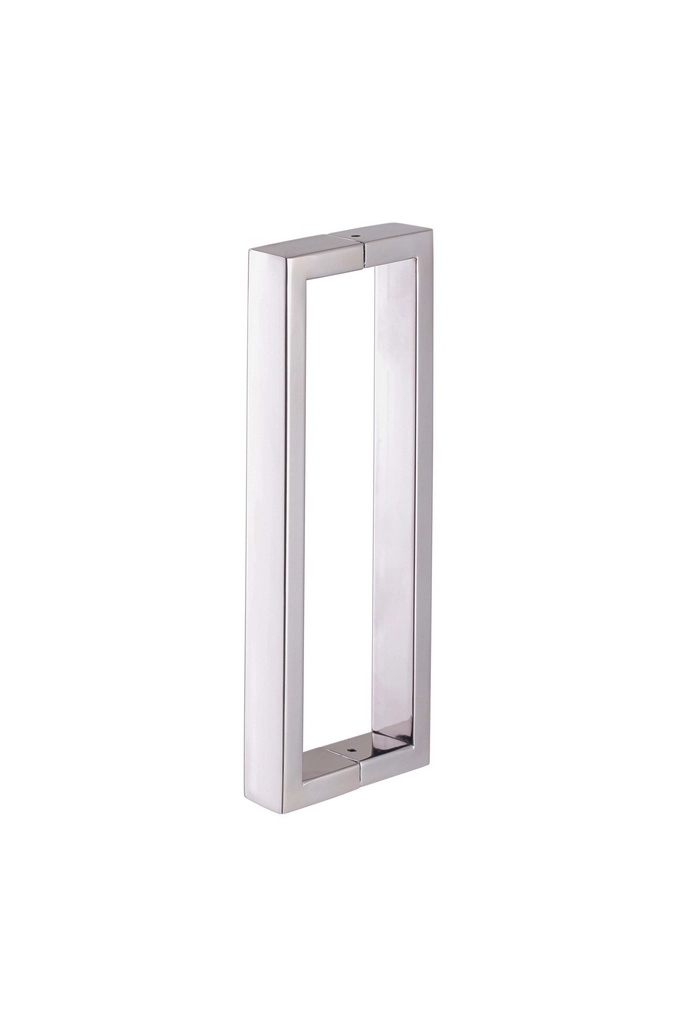 Puxador Duplo Para Box Banheiro 30cm Em Aço Inox Polido Brilhante Stainless