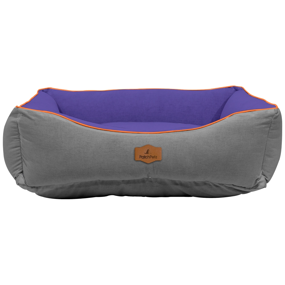 Cama Global Pet Premium Cinza E Roxo Gg