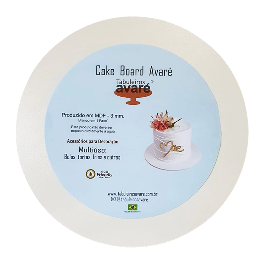 Tabua De Mdf 35 Cm 3 Mm White