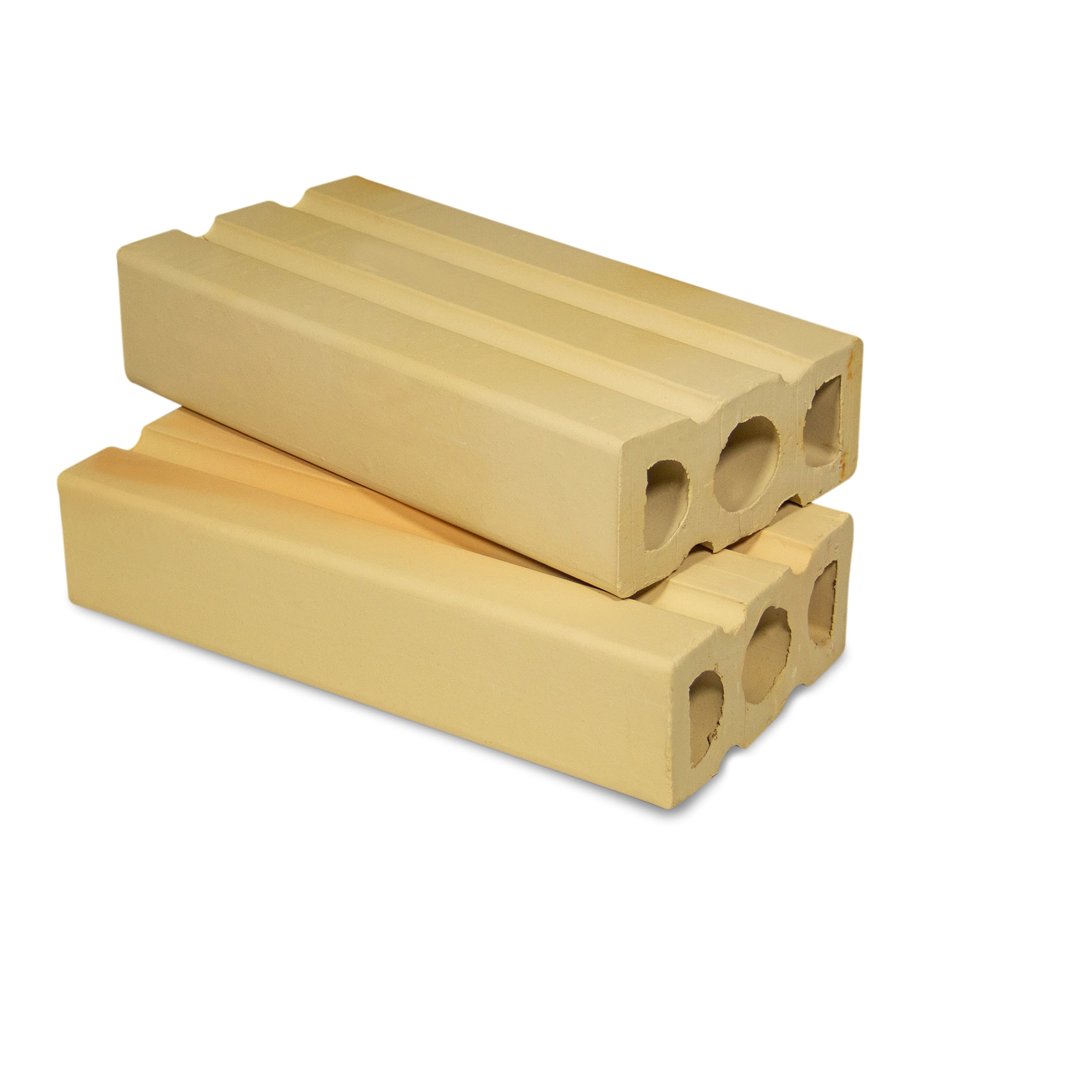 Tijolo 3 Furos 5,3x11,5x24cm Branco Boa Vista