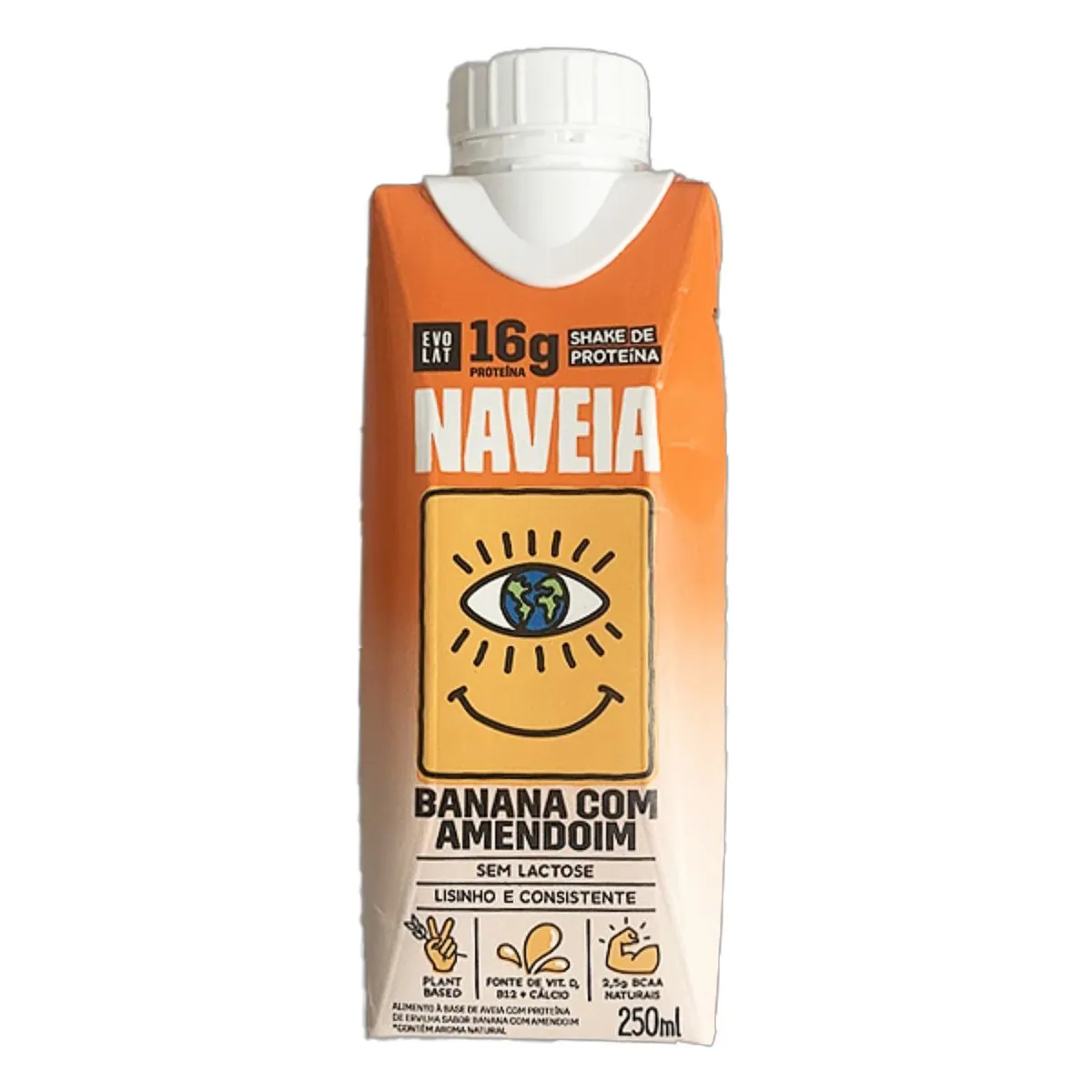 Shake Proteico Banana Com Amendoim 250ml Naveia