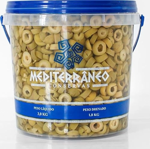 Azeitona Verde Fatiada Mediterraneo 1,8kg Bd