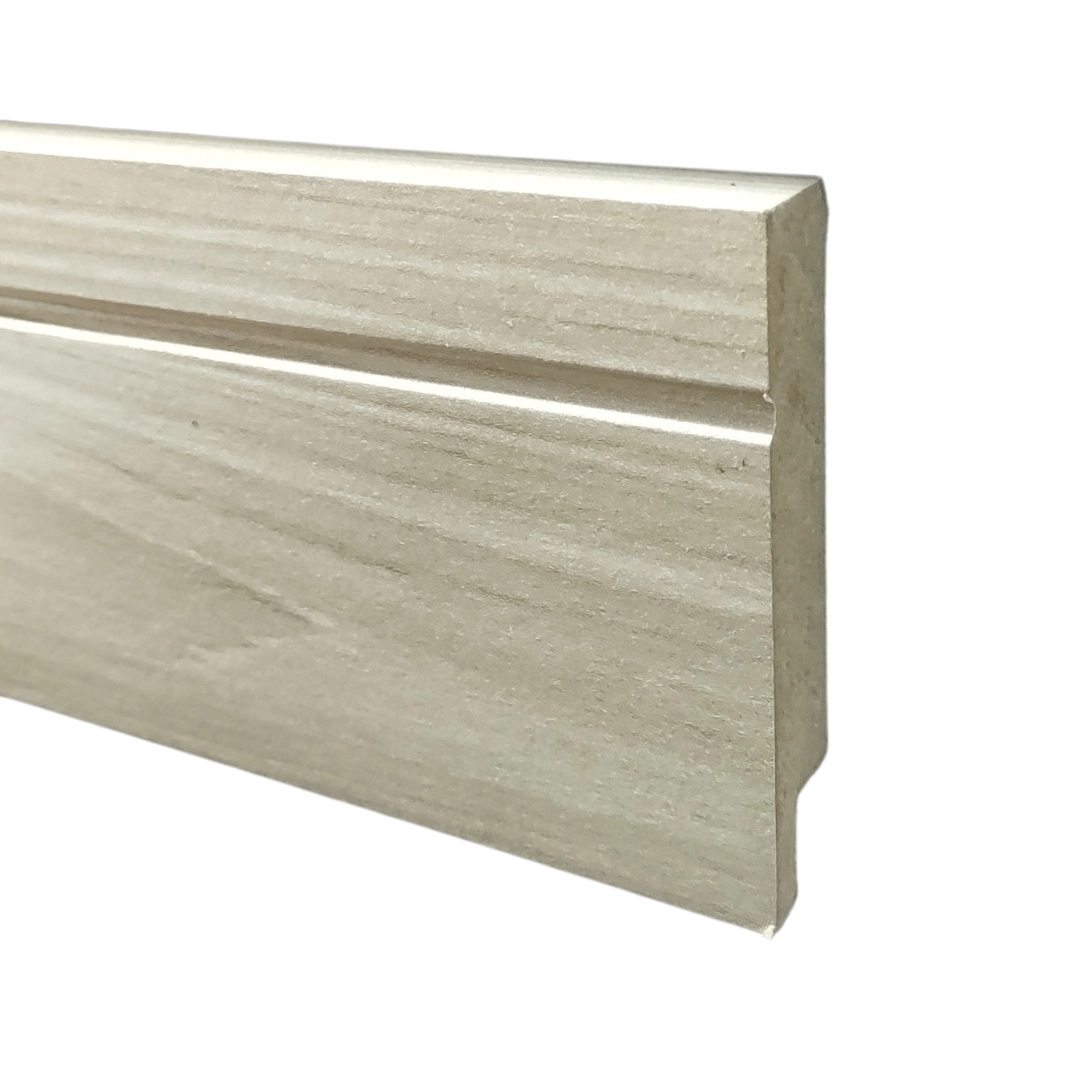 01 Barra - 2,10 Metros De Rodapé 05 Cm Decapê Em Mdf