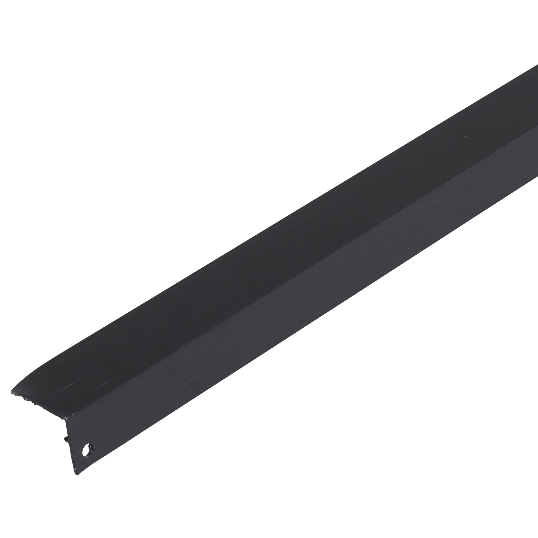 Perfil Contorno Reto Alumínio 3m x 25,4mm Preto Tamlyn