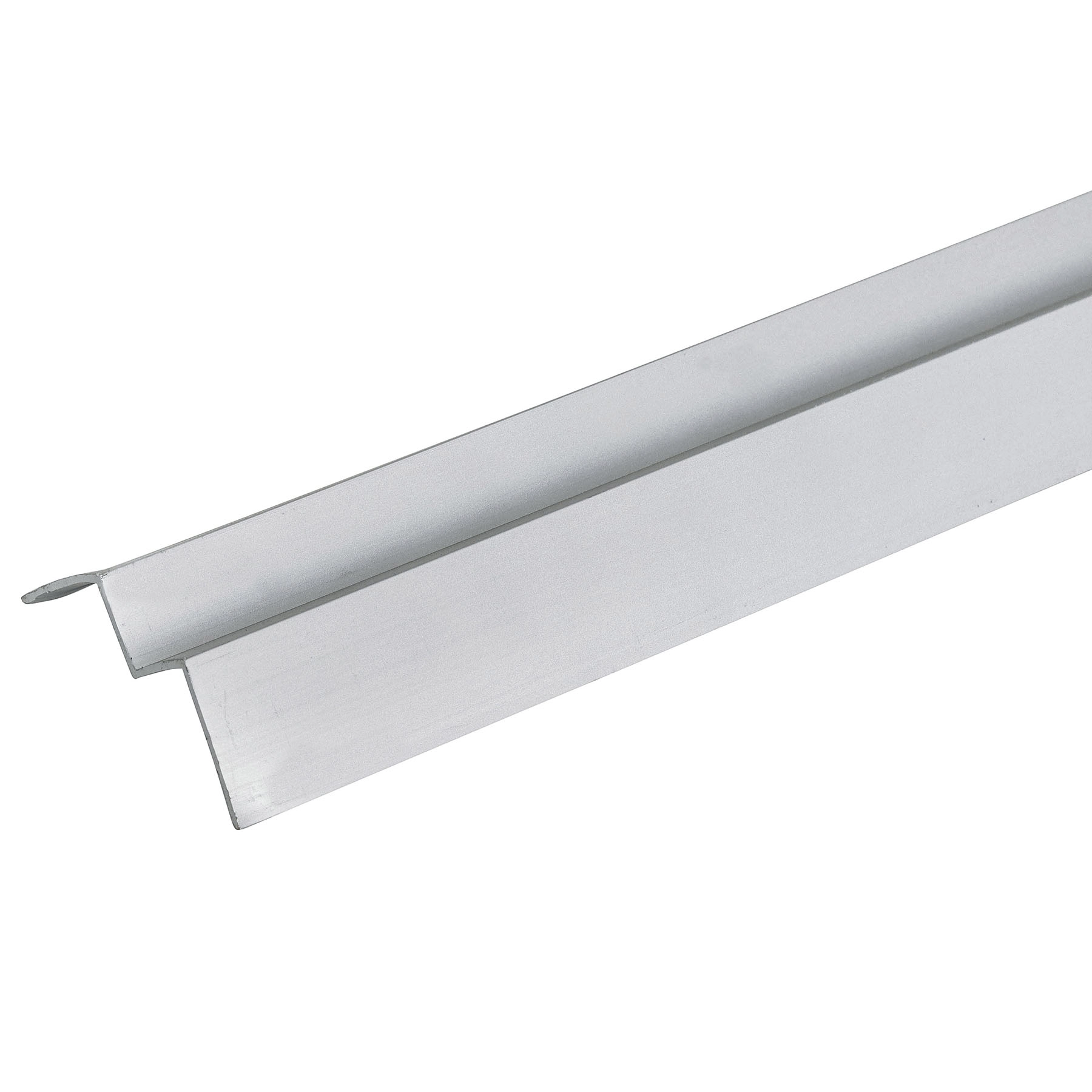 Perfil Canto Fechado Reto Alumínio 3m x 31,7mm Prata Tamlyn