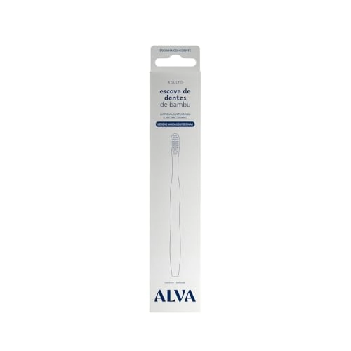 Escova Dental Alva Bamboo Adulto Cerdas Super Finas 1un